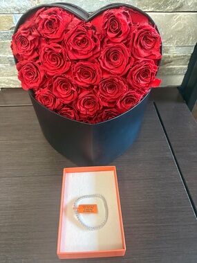 3 MM Moissanite Tennis Bracelet in 925 Sterling Silver .